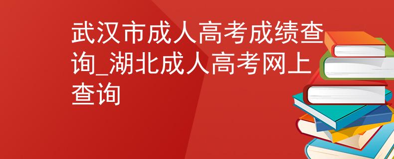 武漢市成人高考成績(jī)查詢(xún)_湖北成人高考網(wǎng)上查詢(xún)