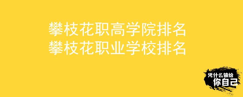 攀枝花職高學(xué)院排名 攀枝花職業(yè)學(xué)校排名