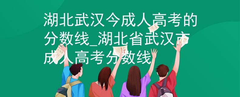 湖北武漢今成人高考的分?jǐn)?shù)線_湖北省武漢市成人高考分?jǐn)?shù)線