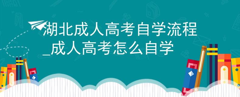 湖北成人高考自學(xué)流程_成人高考怎么自學(xué)