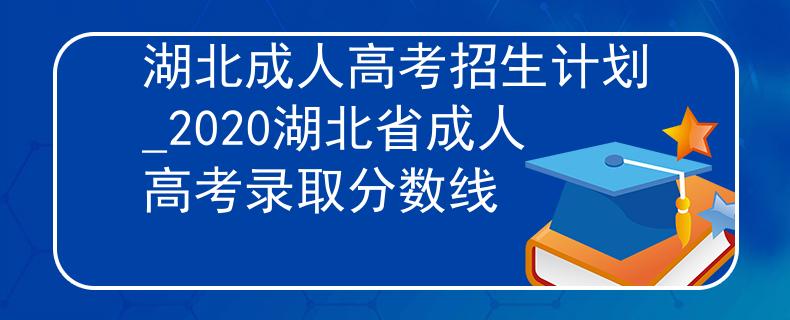 湖北成人高考招生計(jì)劃_2020湖北省成人高考錄取分?jǐn)?shù)線