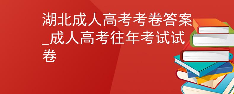 湖北成人高考考卷答案_成人高考往年考試試卷