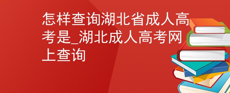 怎樣查詢湖北省成人高考是_湖北成人高考網(wǎng)上查詢