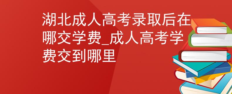 湖北成人高考錄取后在哪交學費_成人高考學費交到哪里