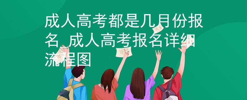 成人高考都是幾月份報名_成人高考報名詳細流程圖